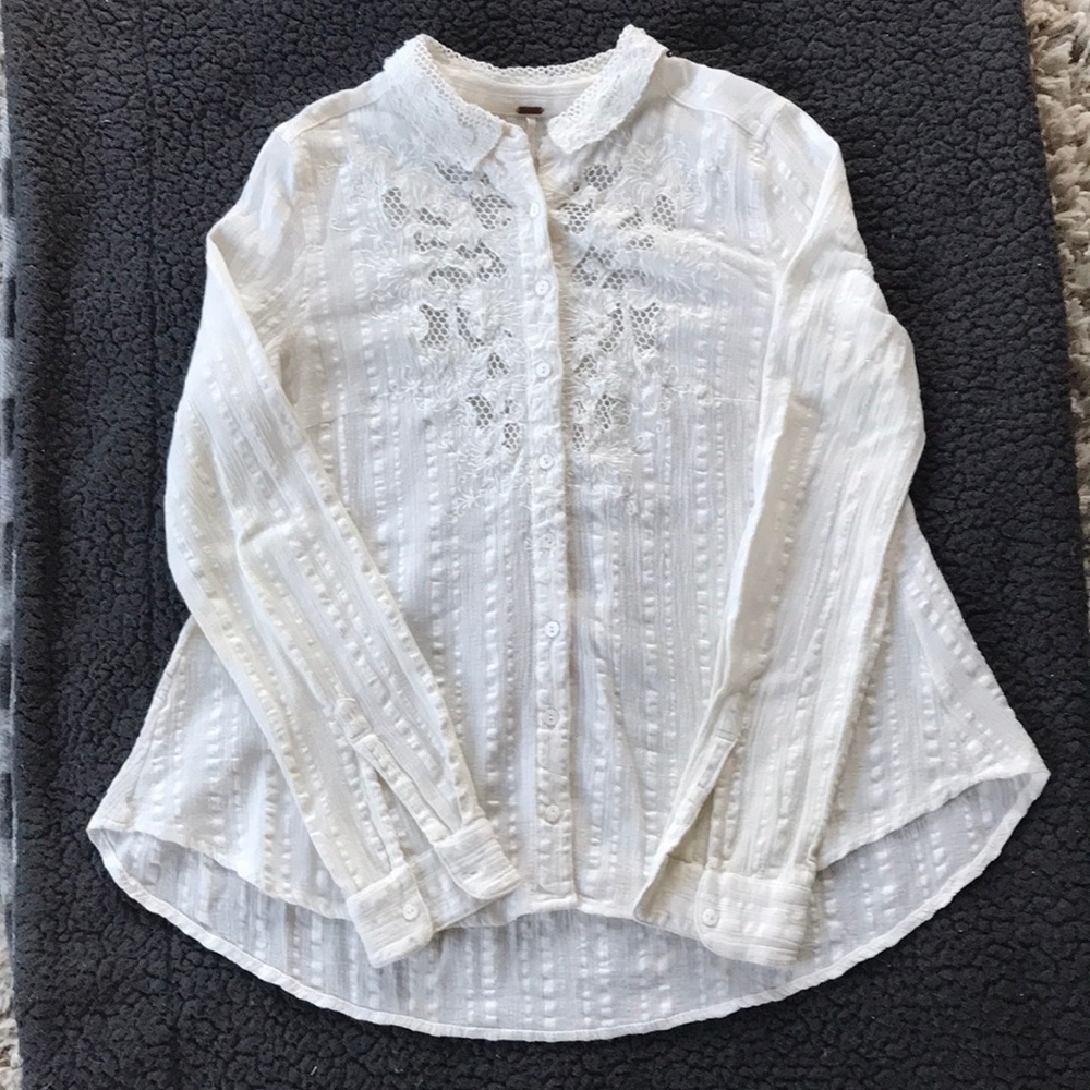 Free People Button Up Shirt